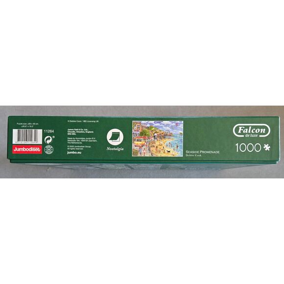 Falcon de luxe Seaside Promenade 1000 pc Debbie Cook 2020 Complete Preowned - Picture 3 of 5